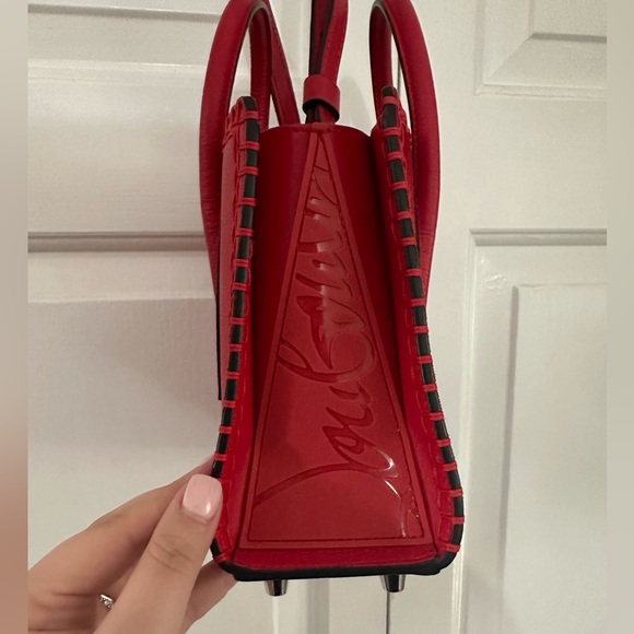 Christian Louboutin Paloma Tote Whipstitch Leather and Suede Mini - Picture 5 of 12